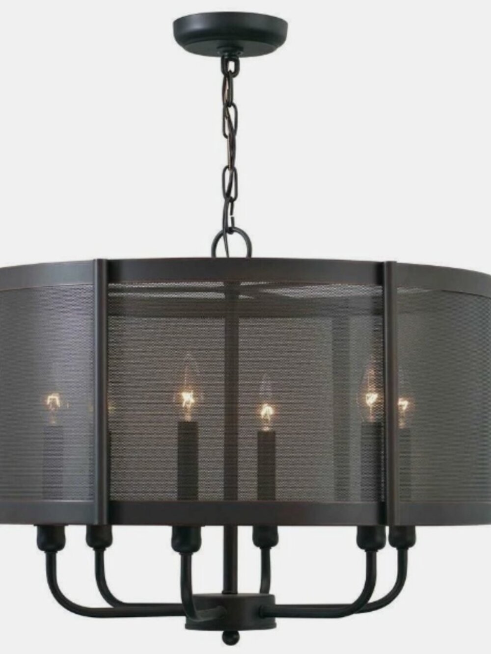 World Imports Xena 4-Light Indoor Chandelier in Bronze